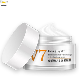 NTR Creme Hidratante Maquiagem Preguiçosa De Nua V7 Facial Liso Cobertura Completa Base Clareadora Brilhante De Dia