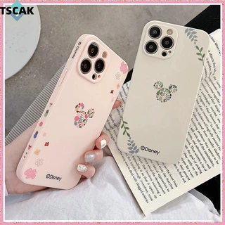 Estoque Pronto Para Xiaomi 14 Pro 14 Ultra Poco X6 X5 M6 F5 Simplicidade Cartoon Mickey Minnie Desenho De Borda Reta Estojo Telefone
