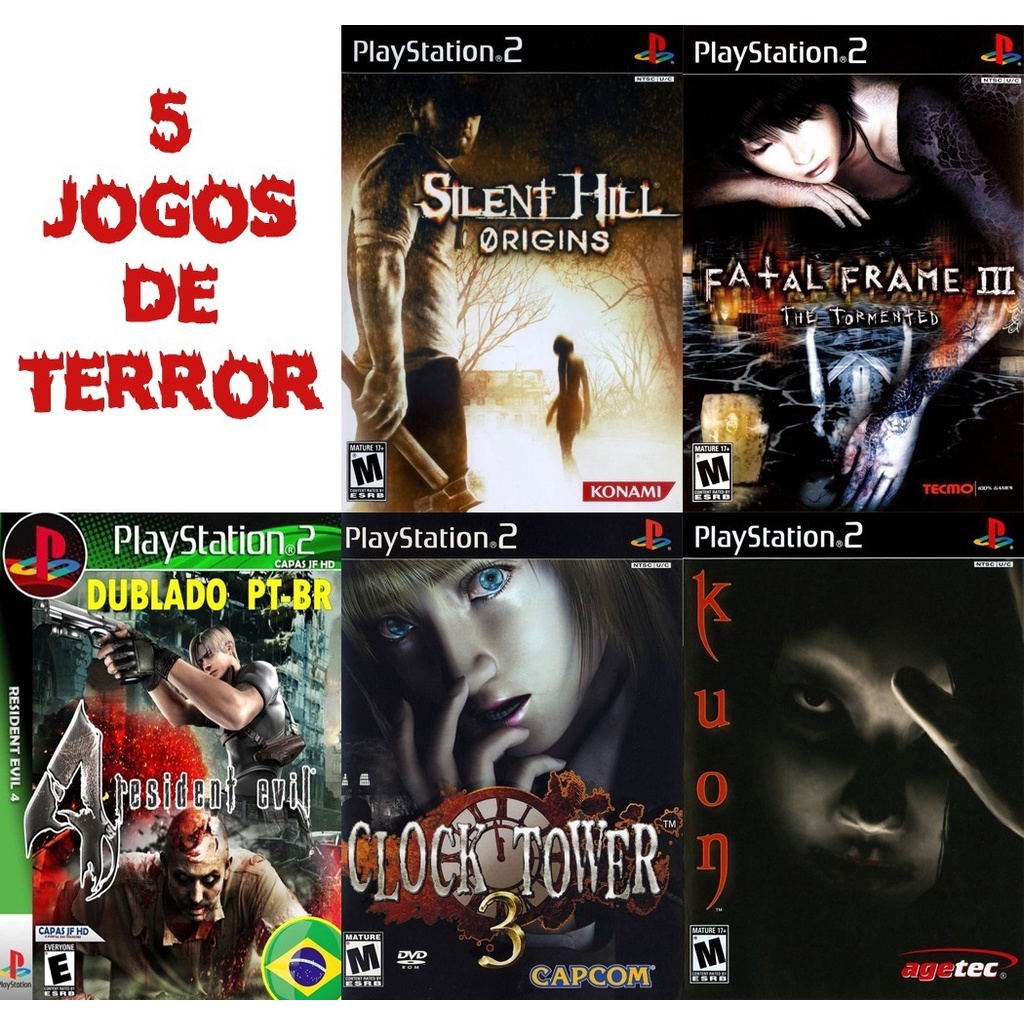 Kit Ps2 Jogos de Terror, Jogo de Videogame Playstation Nunca Usado  58163781