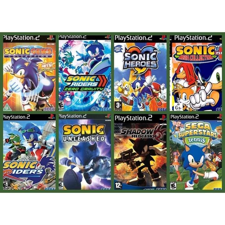 Jogo Sonic - Ps2 Coleção - 8 Jogos | Shopee Brasil