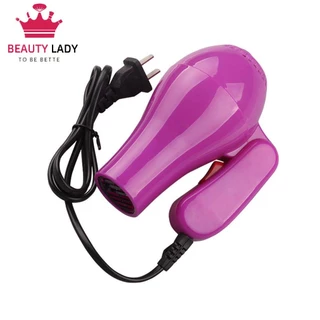 Mini secador de cabelo profissional bico coletor elétrico dobrável soprador de cabelo