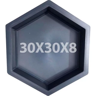 FORMA PLASTICA SEXTAVADA LISA 30X30X08CM