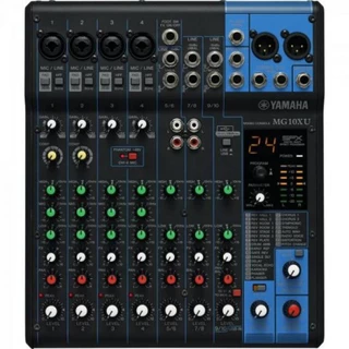 Mesa de Som Analógica 10 Canais MG10XU Preta YAMAHA Compatível Ipad