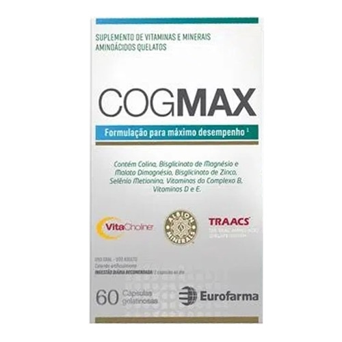 Suplemento Vitamínico Cogmax 60 Cáps - Eurofarma | Shopee Brasil