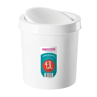 Lixeira Basculante Sanremo SR27301 4,3L Branca