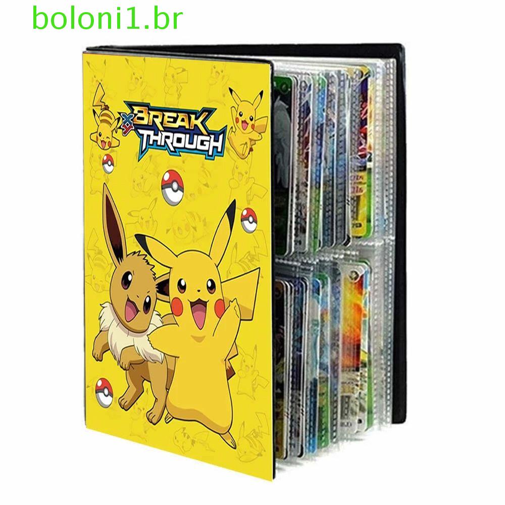 BOLONI Pokemon Cards Álbum Pokemons Brinquedos Pikachu Anime Display Binder VMAX GX EX Pasta De Coleção
