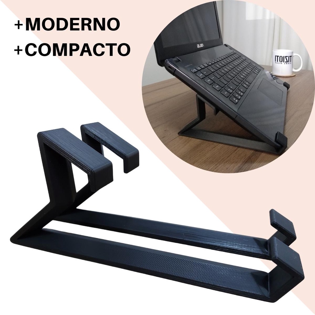 Suporte Base Ergonômico Para Notebook Laptop Macbook Home Office