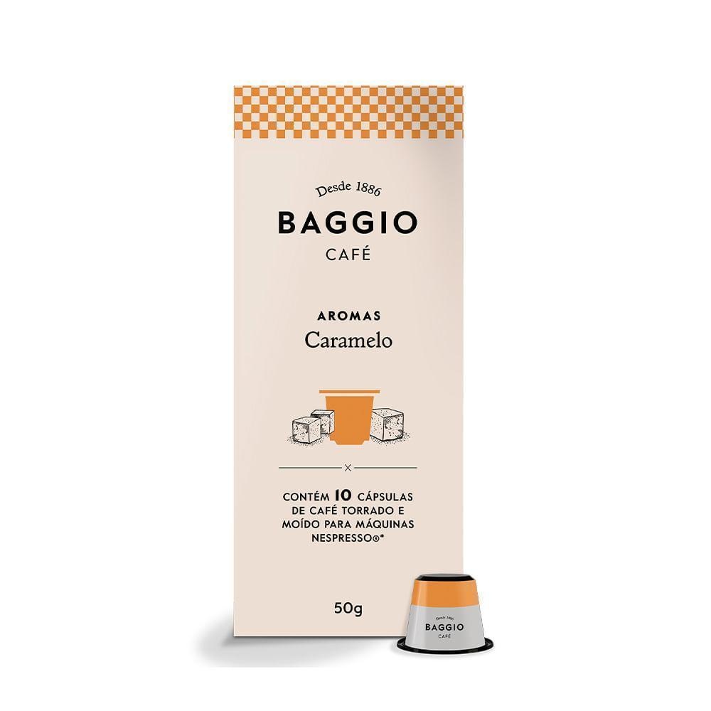 Café em Cápsula Torrado e Moído Caramelo Baggio Aromas Caixa 50g 10 ...