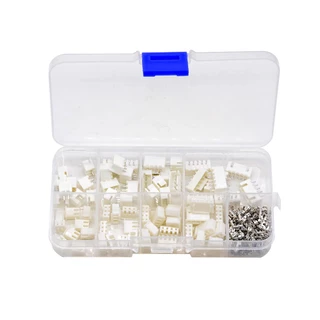 230peças/caixa XH 2.54 2p 3p 4p Kit de terminal de passo de 5 pinos de 2,54 mm / Caixa / Conector de pino Conector JST Conectores Adaptador de conectores de fio