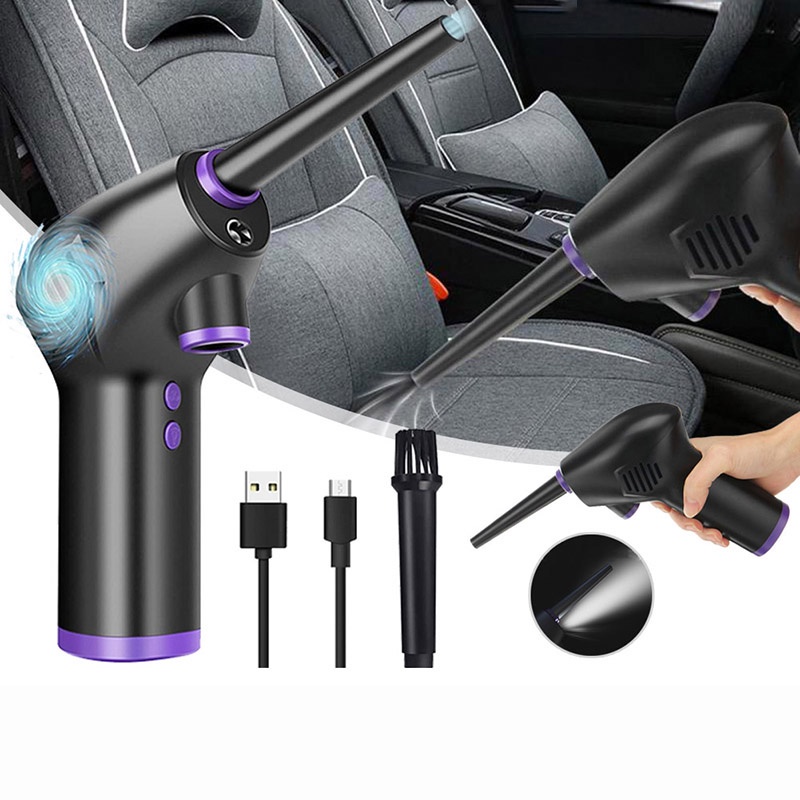 espanador de ar sem fio Portátil de grande capacidade Limpador de teclado elétrico 6000 mAH 45000 rpm Ar comprimido recarregável Soprador de pó mais limpo