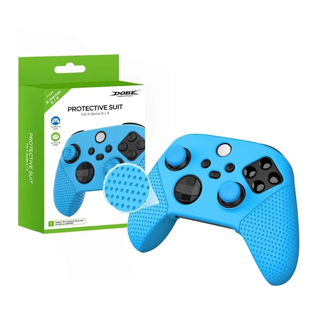 Capa Case De Silicone Proteção P/ Controle Xbox Series X/s Azul
