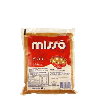 Massa de Soja Sopa Missô Aka Pasta 1Kg Sakura
