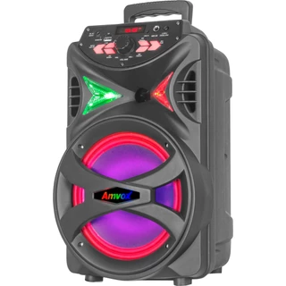 Caixa de Som Amplificada Amvox ACA 255 HIT Woofer 8" 250W Bluetooth TWS Led Bivolt
