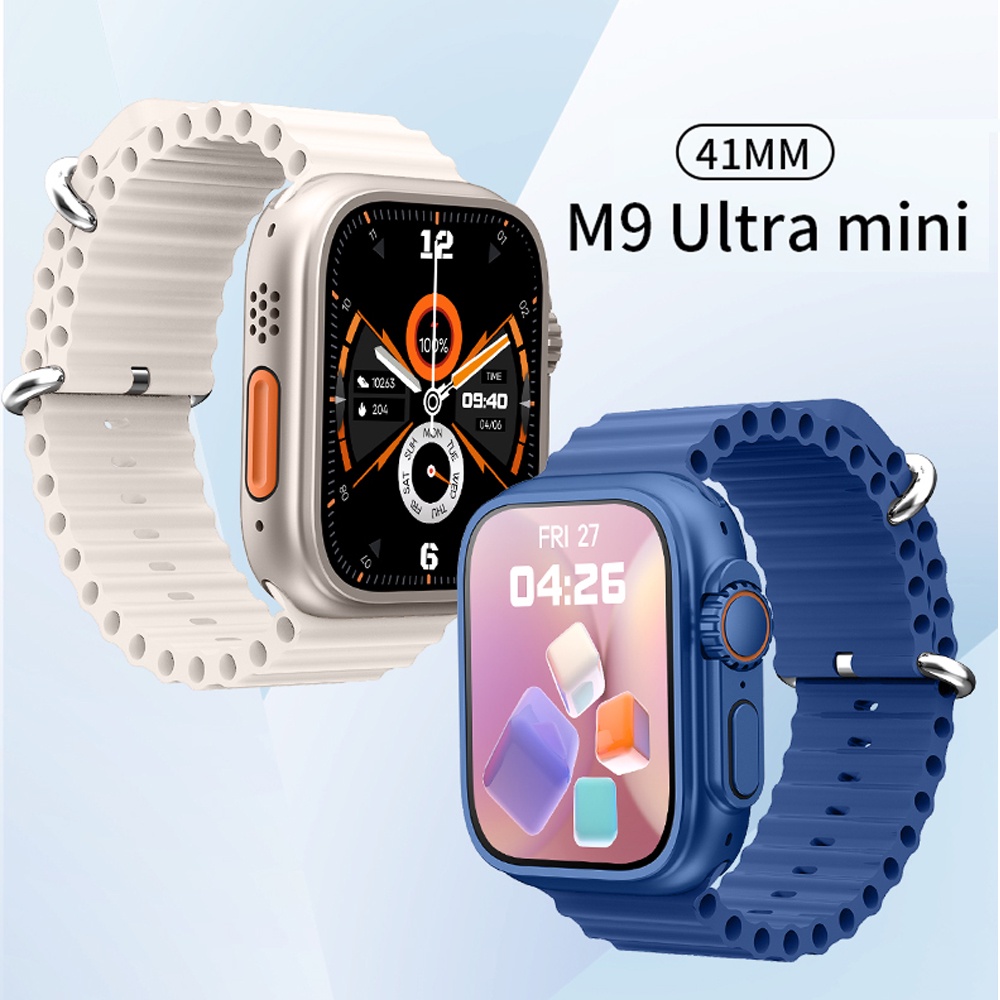 Relógio Smartwatch M9 Ultra Mini Mulher 41mm NFC Access Series 8 Bluetooth  Com Trava De Chamada Sem Fio Para Fêmea . | Shopee Brasil