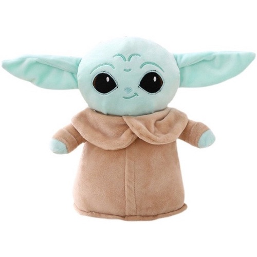 Pelucia Baby Yoda Brinquedo Para Criança Star Wars The Mandaloriam 17cm Grogu Presente Aniversário Menino Menina Bicho de Pelucia