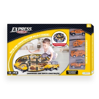 Tapete Pista Com Carrinhos de Construção - Toyng