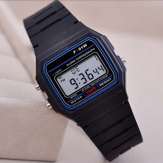 Relógio Digital Estilo Vintage Eletrônico Luminoso Simples Unissex borracha