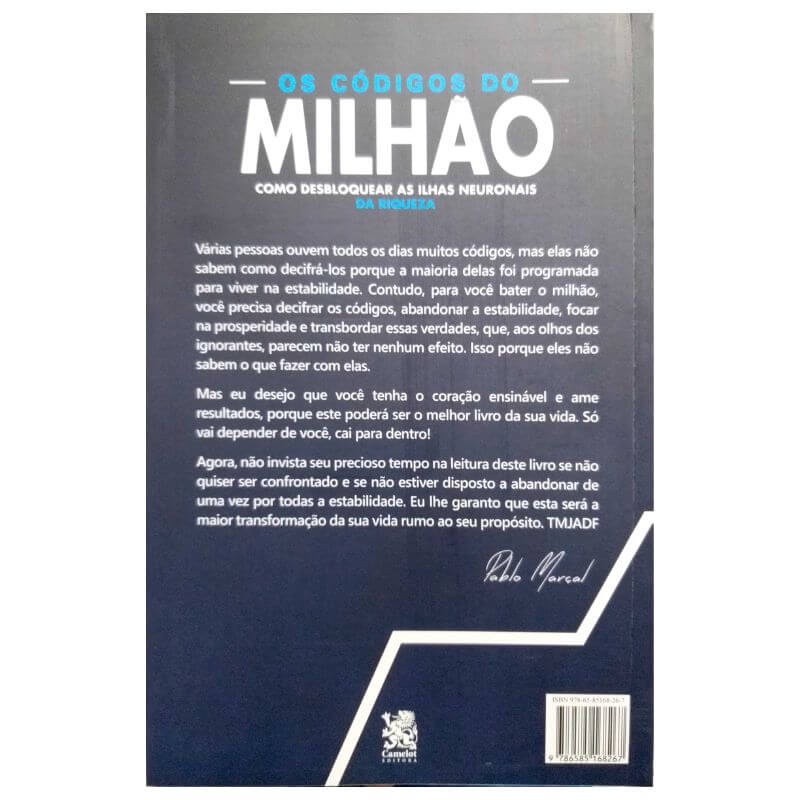 Livro Físico Os Códigos do Milhão Pablo Marçal Como Desbloquear as
