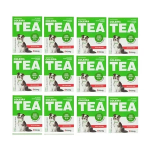 Kit 12 Coleira Tea Konig Média 44cm AntiPulgas e Carrapatos