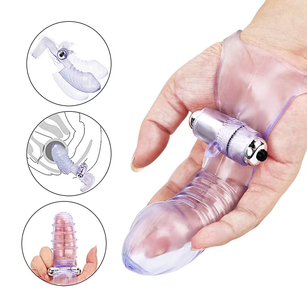Dedeira Capa Peniana ou para Dedos Com Capsula Vibratória Duplo Vibe dedera siririca vibrador