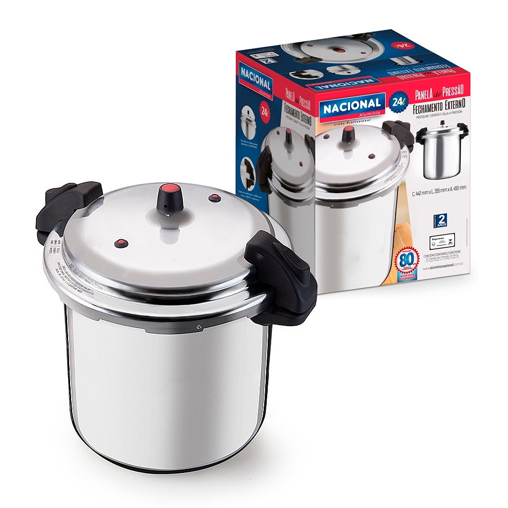 Panela de Pressão com Fechamento Externo 24 Litros | Shopee Brasil