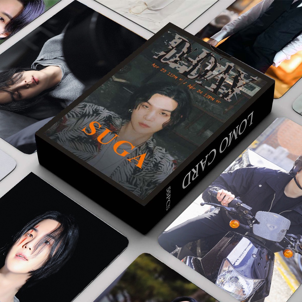 55pcs/box Jin ECHO SUGA Álbum Road To D-Day Photocards V-WINTER