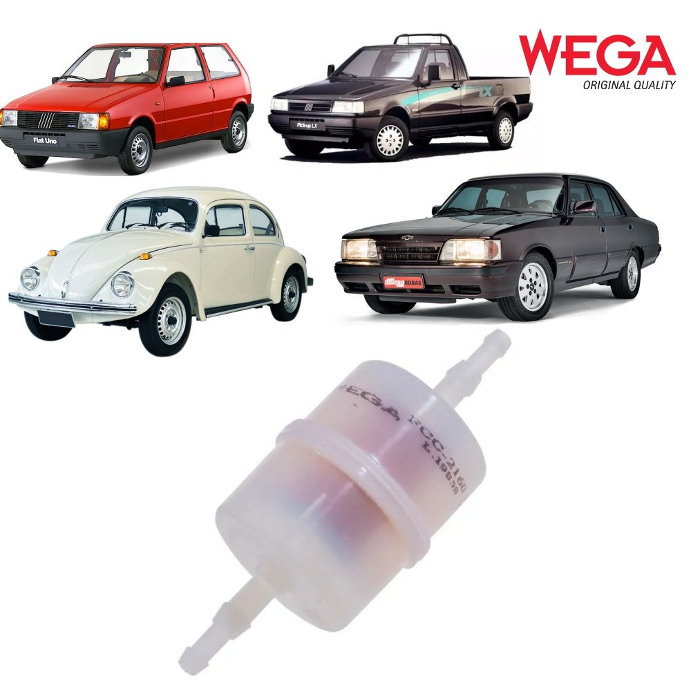Filtro de combustível Wega Fusca/ 147 / Uno / Fiorino