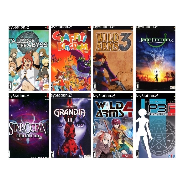 Jogo Jogos De Rpg - Ps2 - Kit 8 Jogos | Shopee Brasil