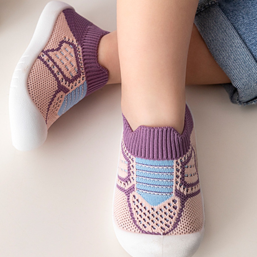 Imagem do produto Meias Para Sapatos De Bebê Sem Sola De Borracha Deslizante Crianças Meninas De Malha Soft Boys 9