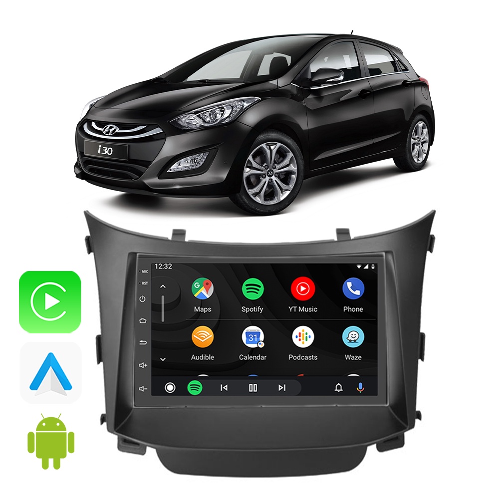 Kit Multimidia Carplay Android Auto I30 2013 2014 2015 2016 7 Polegadas ...