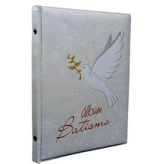 Álbum Capa Batismo Batizado Divino Unissex 40 Fotos 15x21 em Oferta na Shopee