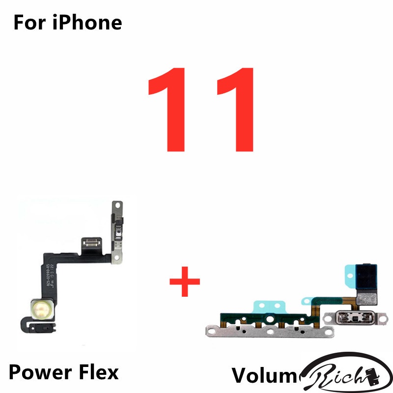 Botão Lateral De Proximidade Da Chave De Distância Do Sensor De Luz Ambiente Flash Power Flex Cabo Flexível Para iPhone 11 Volume Com Metal