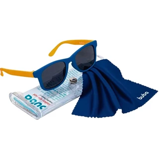 Óculos De Sol Cor Azul/Amarelo Com estojo e lenço 11749 - BUBA