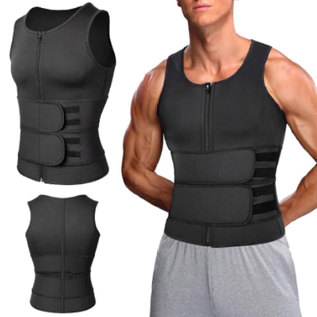 Colete Cinta Modeladora Redutor De Cintura Sauna Masculino