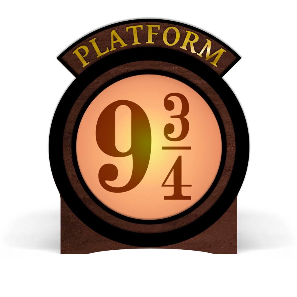 Luminária Circular Plataforma 9 ¾ Harry Potter