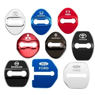 4pcs Tampa Da Fechadura Porta Do Carro Em Aço Inoxidável Decoração Protetora Acessórios