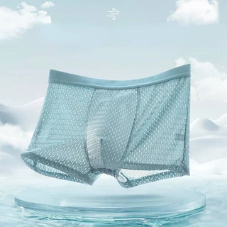 Boxer De Malha Respirável Para Homem Summer Plus