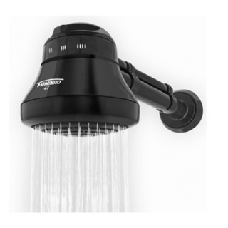 Chuveiro Elétrico Ducha Fame Preto Braço Cano 4t 220V 110V