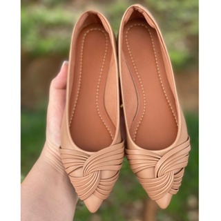 Sapatilha Feminino Mule Sapato Bico Fino Mocassim Rasteirinha