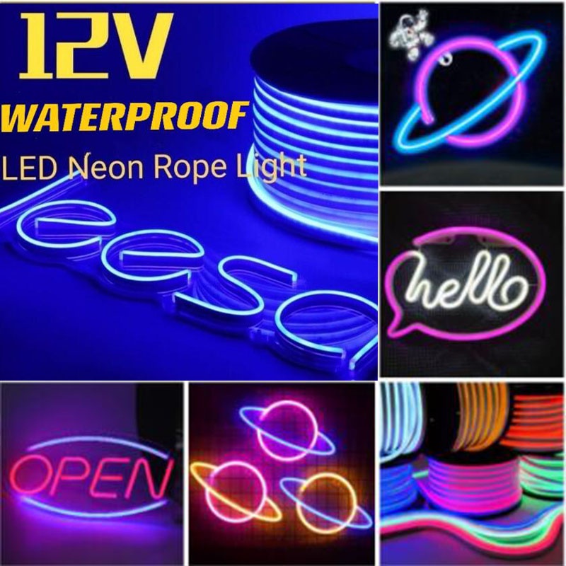 Fita De led Em Forma De Bricolage Neon DC SMD2835 À Prova D'água Luz ...