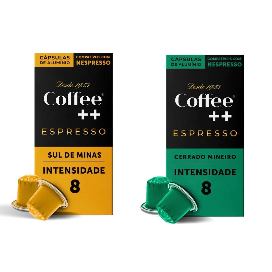 Cápsulas de Café Coffee Mais, compatível com Nespresso, Cerrado Mineiro + Sul de Minas