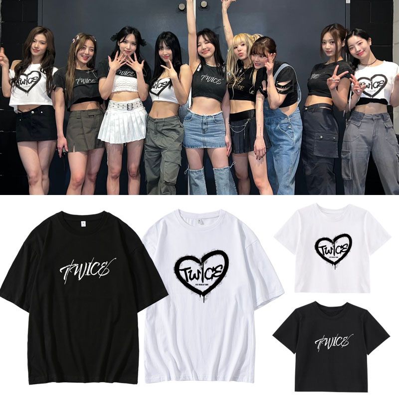 TWICE membros em Coreano T-Shirt animal print camisa para meninos T-shirt  de roupas masculinas - AliExpress