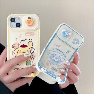 Para IPhone 12 13 11 14 Pro Max Mais Cartoon Cinnamoroll Purin Moda Simples À Prova De Choque D'água Anti-Queda Capa Protetora Da Caixa Do Telefone Celular