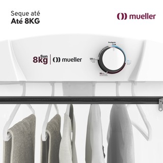 Secadora De Roupas Mueller 8Kg Sun De Parede Suspensa Branca Máquina de ...