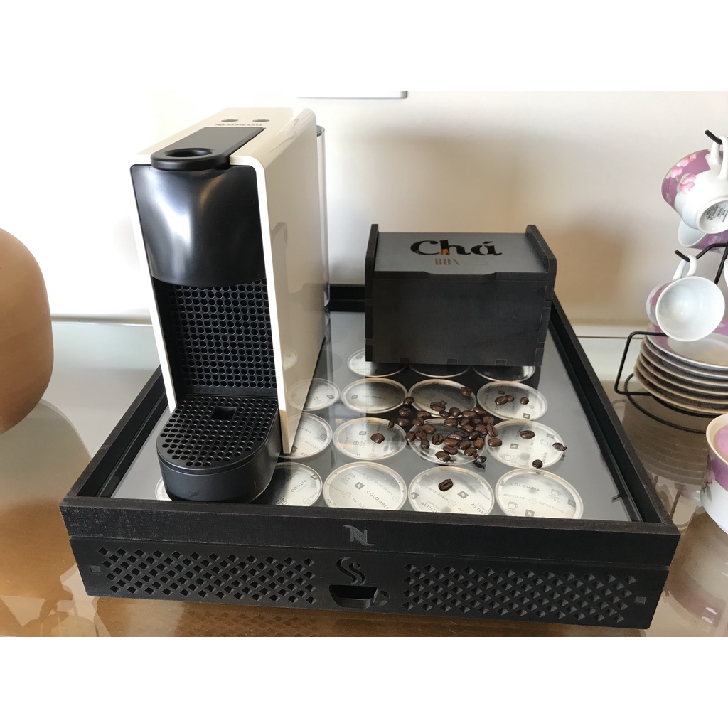 Suporte de Cafeteiras Organizador De Capsulas Nespresso Capacidade de 64 Unidades