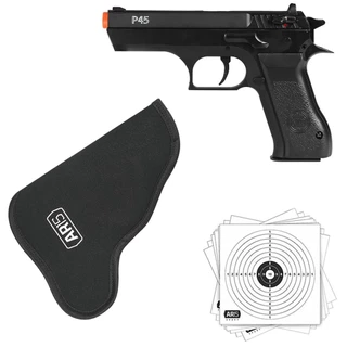 Pistola Airsoft Co2 P45 KWC Calibre 4.5mm + Coldre p/ Destro