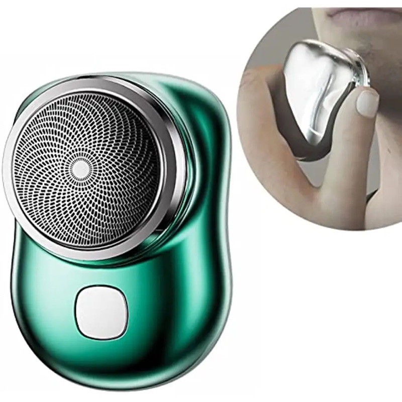 Mini Barbeador Elétrico Portátil IPX7 só para barba fina À Prova D'água Seco Duplo Uso Tipo c Carregamento Rápido Máquina de Barba de Bolso Barbear