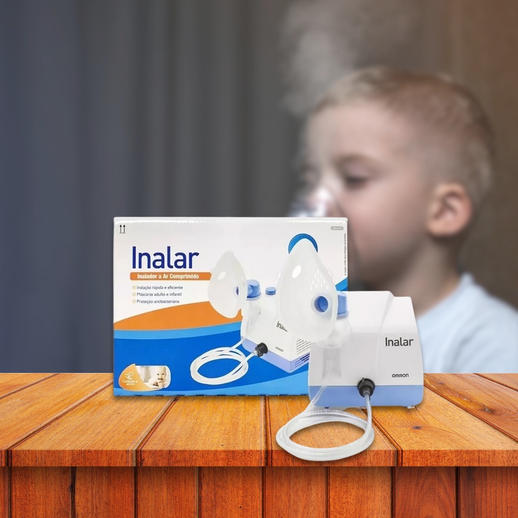 Inalador a Ar Comprimido Omron Inalar - NE-C701 | Shopee Brasil