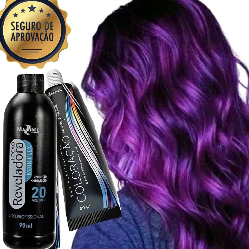 Tinta Roxa para Cabelo | Kit com 1 Tinta 66.226 Violine e 1 Ox 20 Vol ...