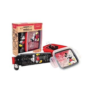 Kit Garrafa + Marmita Mickey Disney Plasutil